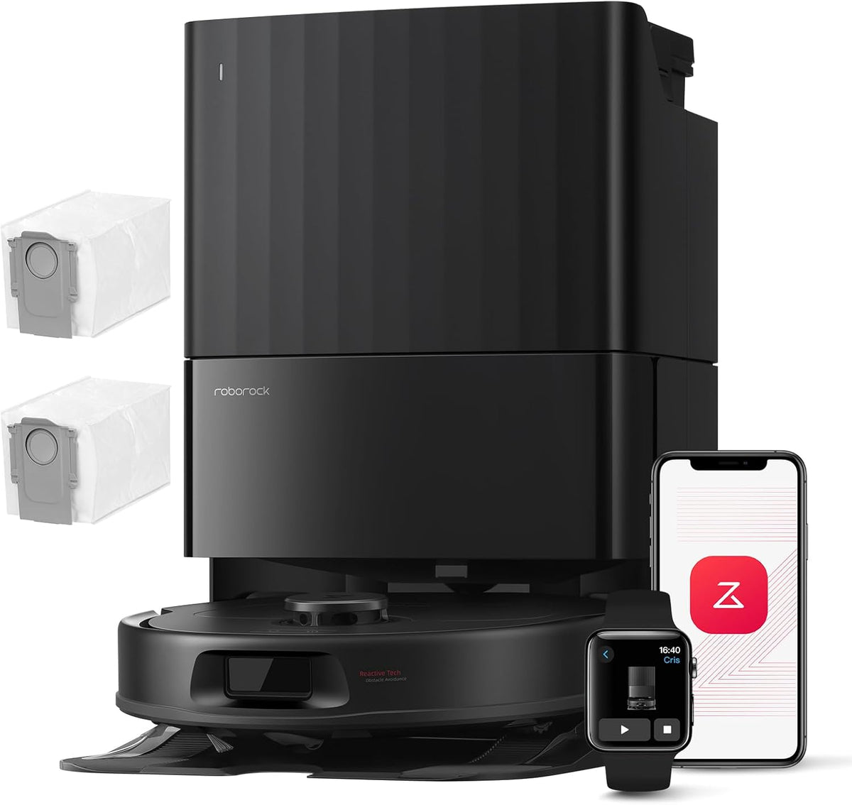 Robotstofzuiger roborock Qrevo Series Stofzuigerrobot, 8000 Pa, met Auto Dweil Verhoging