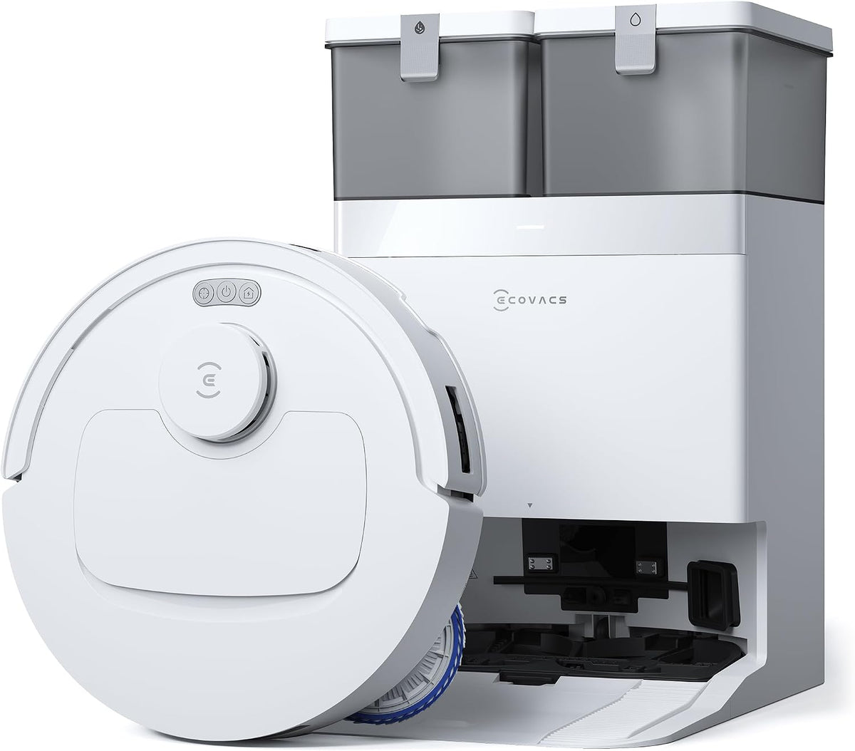 Ecovacs Robotstofzuiger Deebot T30C OMNI en Dweilrobot, 20.000 Pa, ZeroTangle 3.0, TruEdge 2.0, TrueMapping 2.0, Automatisch zelfreinigingssysteem