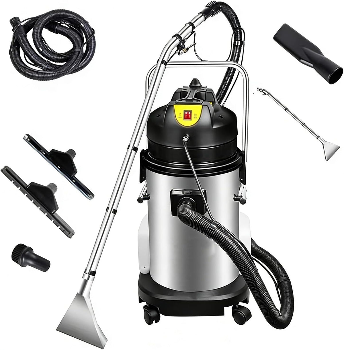 QuinteZhenTially Tapijtreiniger Draagbare Commerciële Nat Droogreiniger, Met Een Diepte 230 Mbar, Gordijnen Textiel 20L, Tapijtreinigingsmachine