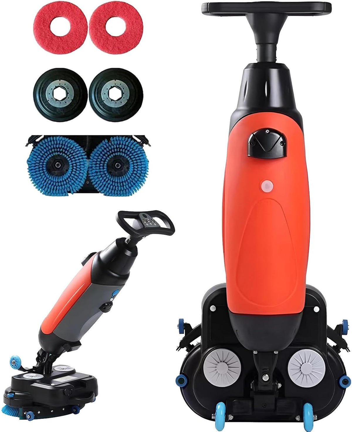 Weicne Polijstmachine Mini Vloerschrobmachine Ultra, 120 Min. Batterij, 43 Cm Brede Reiniging, 240 Tpm, Draagbaar Snoerloos Ontwerp, Voor Thuis