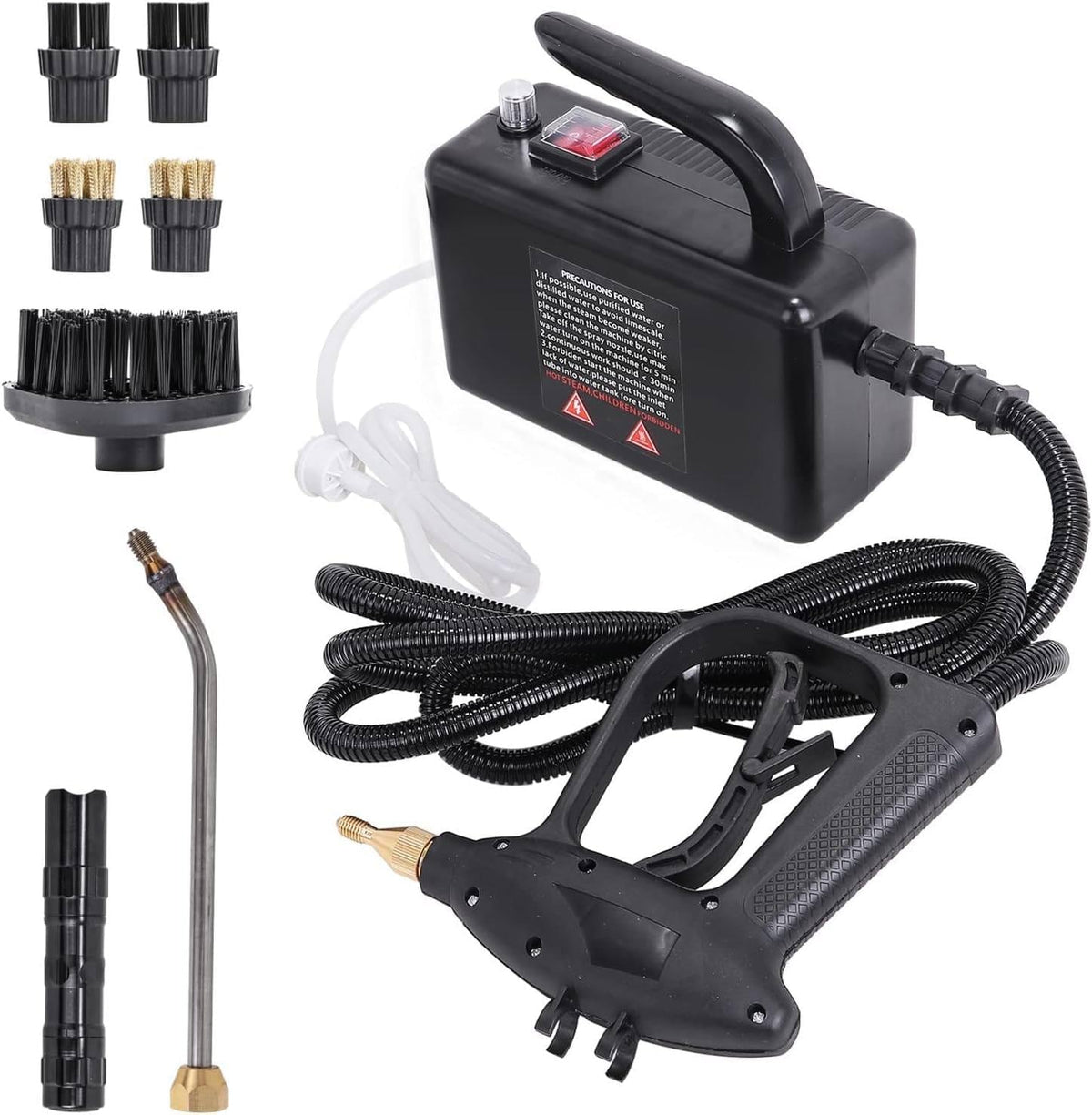Yehozz Stoomreiniger Hogedruk, 220V-2600W, Draagbare Stoomreiniger Afzuigkap Reinigingsmachine, Multifunctionele Handheld Hogedruk Stoomreiniger