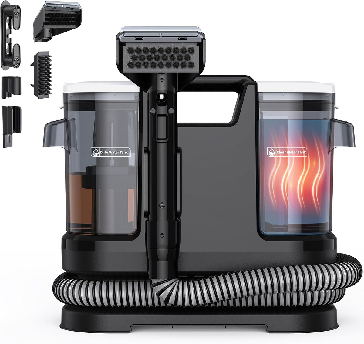 Lubluelu Tapijtreiniger Natstofzuiger, 1400 W, 18 kPa, verwarmt water in 10 sec, waszuiger