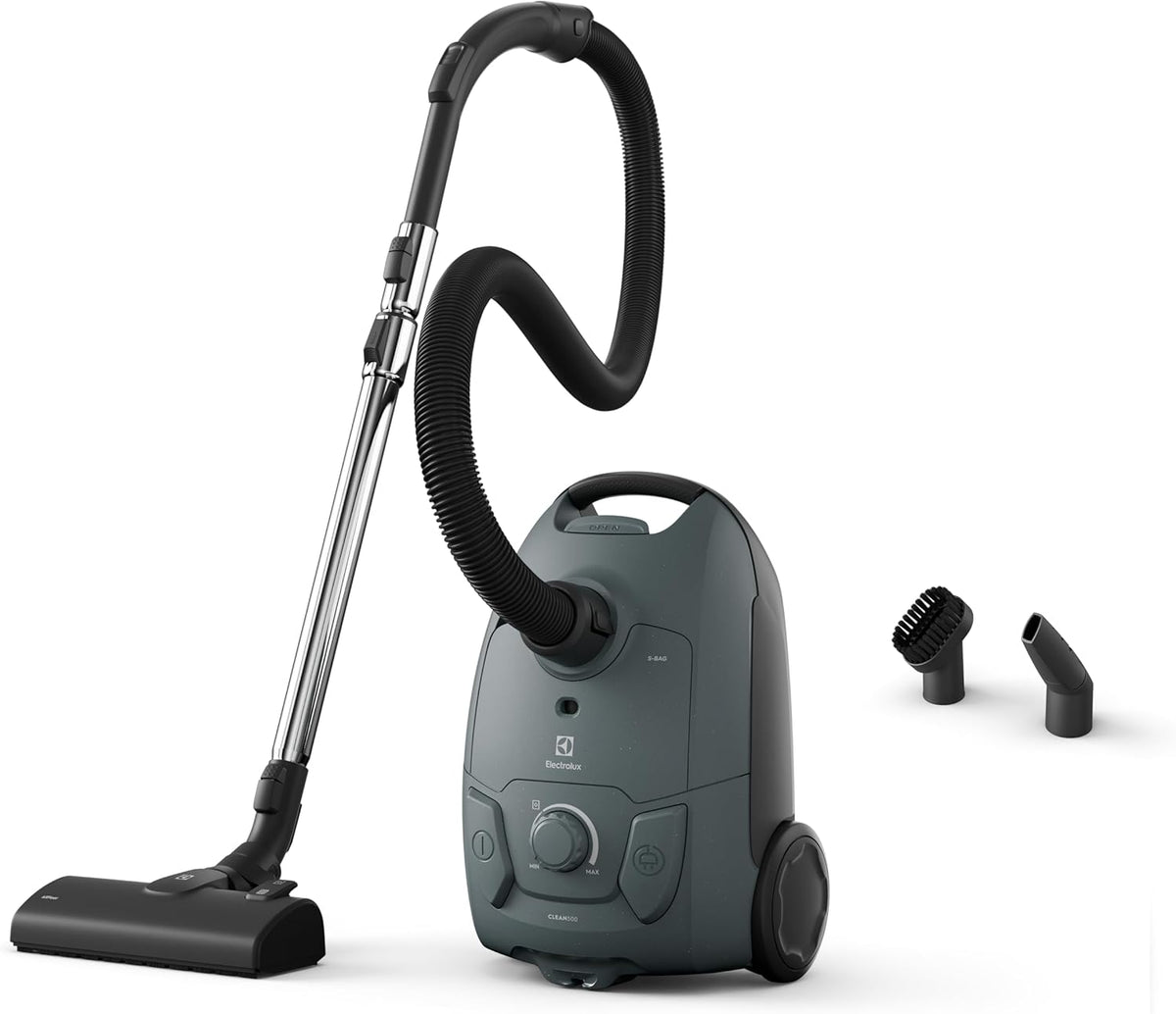 Electrolux Handstofzuiger EB51C1OG Stofzuiger, krachtige stofzuiger 650 W, 3 l zak, 78 dB, 500 Bagged Cleaner, met zak, hoge filtratie, oceaangroen