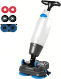 Pvxa Steelstofzuiger Professionele Mini, CommerciëLe Schrobmachine Van 45 Cm, Reinigingscapaciteit 1200 M2/Uur, 360° Draaibare Kop, Schrobmachine