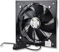Power Star Ventilator Commerciële afzuigkap, 200 mm, met luchtplaat ventilator 8 inch, zwart (zwaar metaal, industriële ventilatie