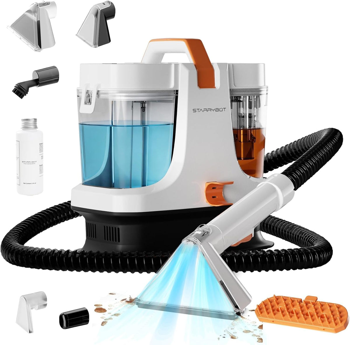 Starrybot Tapijtreiniger Stoffering Schonere Machine, 18Kpa Huisdier Vlekken Extractor